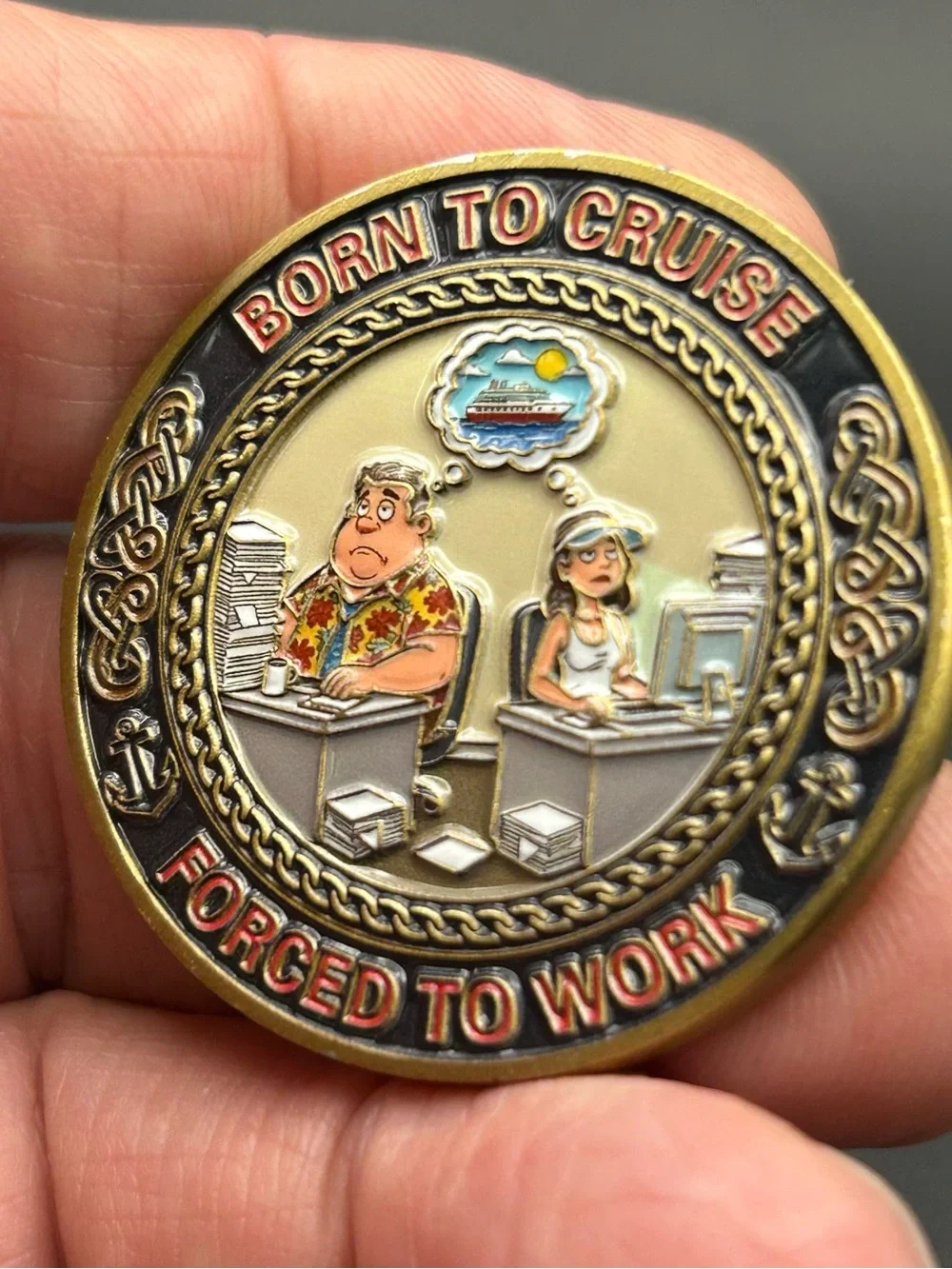Life Is Short Cruise Often Decorative Challenge Coin